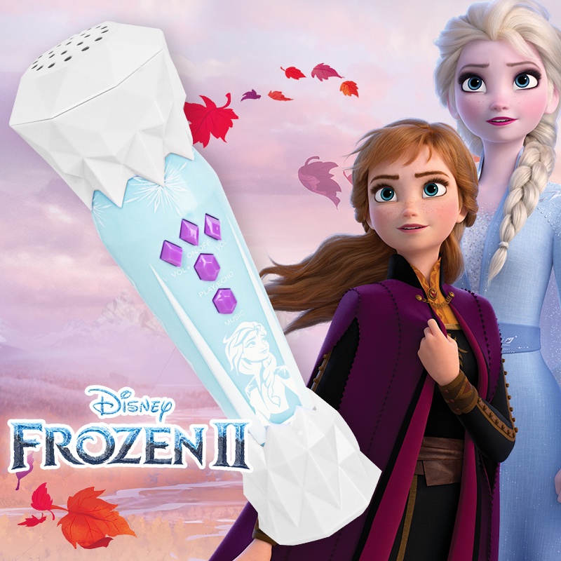 [Hàng sẵn] Đồ chơi Micro Elsa Frozen âm nhạc cho bé tập Hát có đèn nhạc, kết nối Điện thoại, Mp3