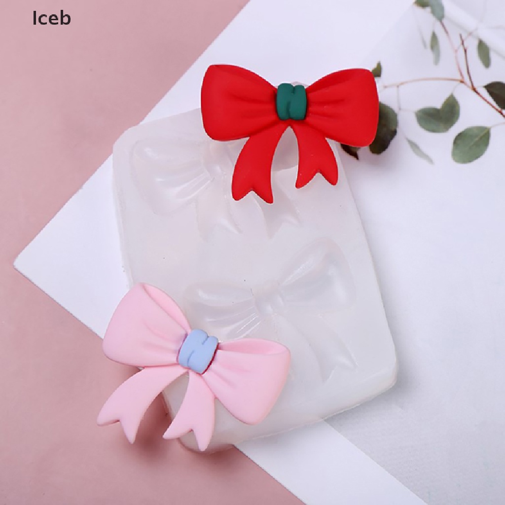 Khuôn silicone tạo hình làm bánh kẹo hình nơ 3D