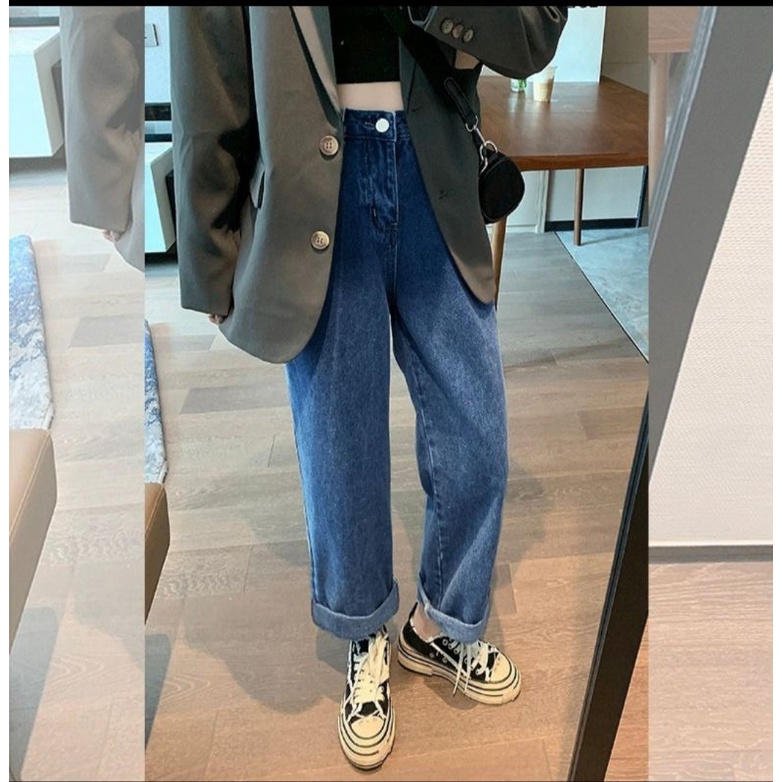 Quần jean baggy bigsize unisex thời trang nam nữ 40kg - 100kg