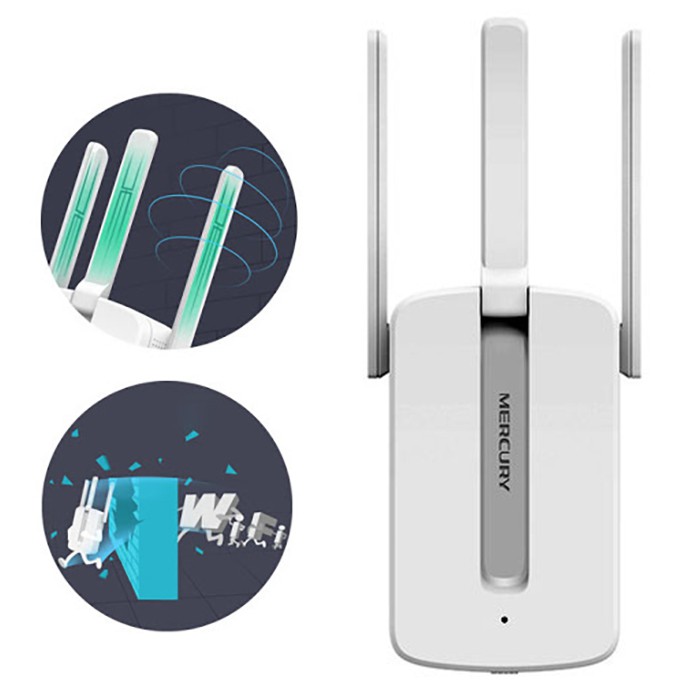 Bộ kích sóng wifi Mecury 3 râu