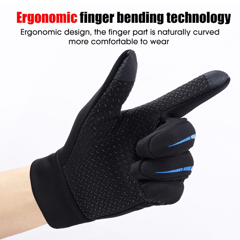 1 Đôi Găng Tay Lông Giữ Ấm Chống Thấm Nước Có Thể Chạm Màn Hình Cảm Ứng