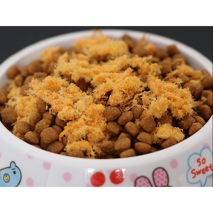 CHÀ BÔNG  CHO CHÓ MÈO KÉN ĂN BỔ SUNG DINH DƯỠNG GÓI 80g