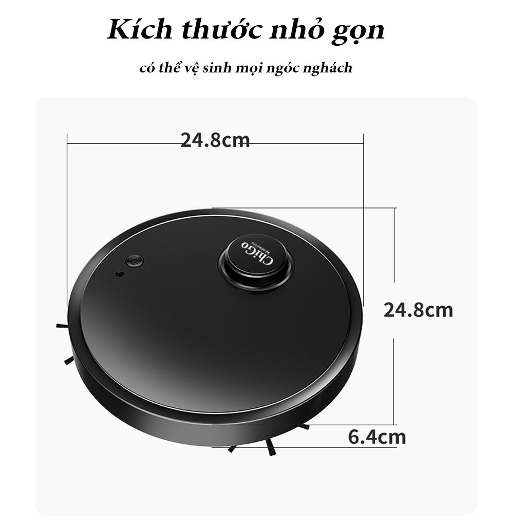 Robot hút bụi lau nhà thông minh thế hệ mới Chigo OB12 - Ahamarket