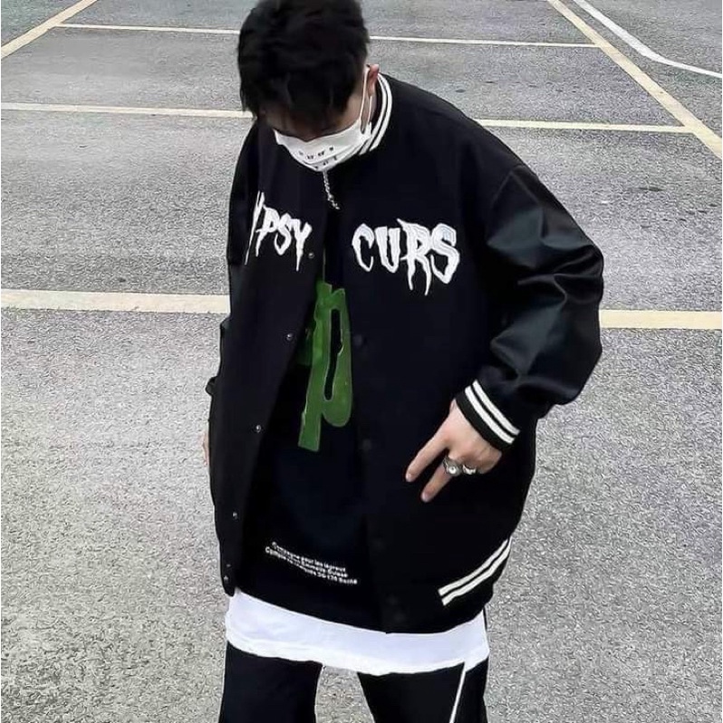 Áo khoác nỉ PSY tay da HD12