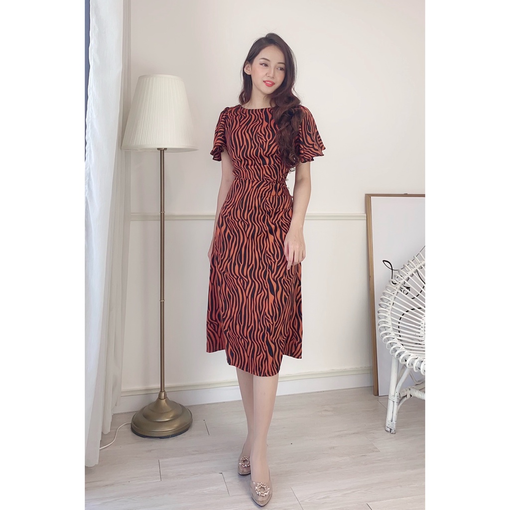 Đầm dài cổ thuyền Công sở Sang trọng thanh lịch che bắp tay, che bụng, giấu bụng, thon gọn, lịch sự, kính đáo, trẻ trung | BigBuy360 - bigbuy360.vn