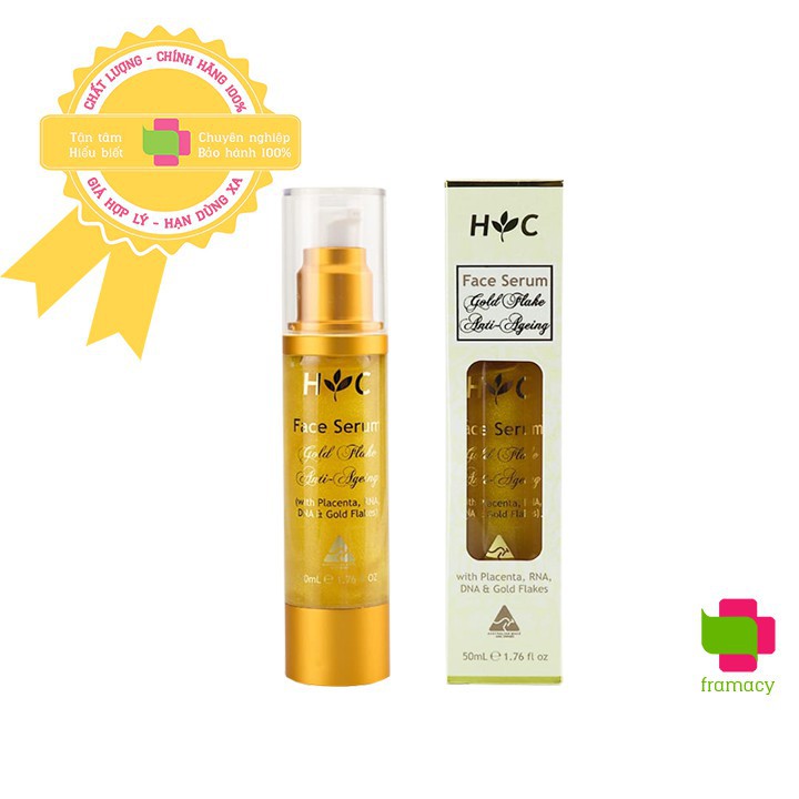 Serum Healthy Care Anti Ageing Gold Flake Face, Úc (50ml) dưỡng da chống lão hóa cho người từ 25 tuổi trở lên