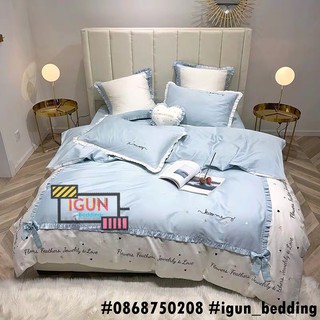 set TIM NƠ XANH Ngọc ngà bộ Chăn Ga Gối CƯỚI LỤA thêu cao cấp
