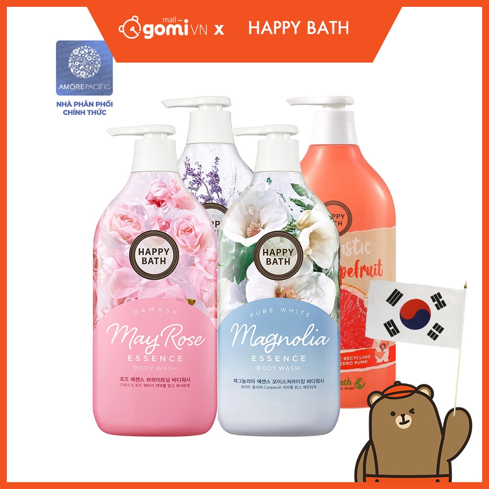 Sữa Tắm Tinh Chất Hương Hoa Happy Bath Essence Body Wash 900g