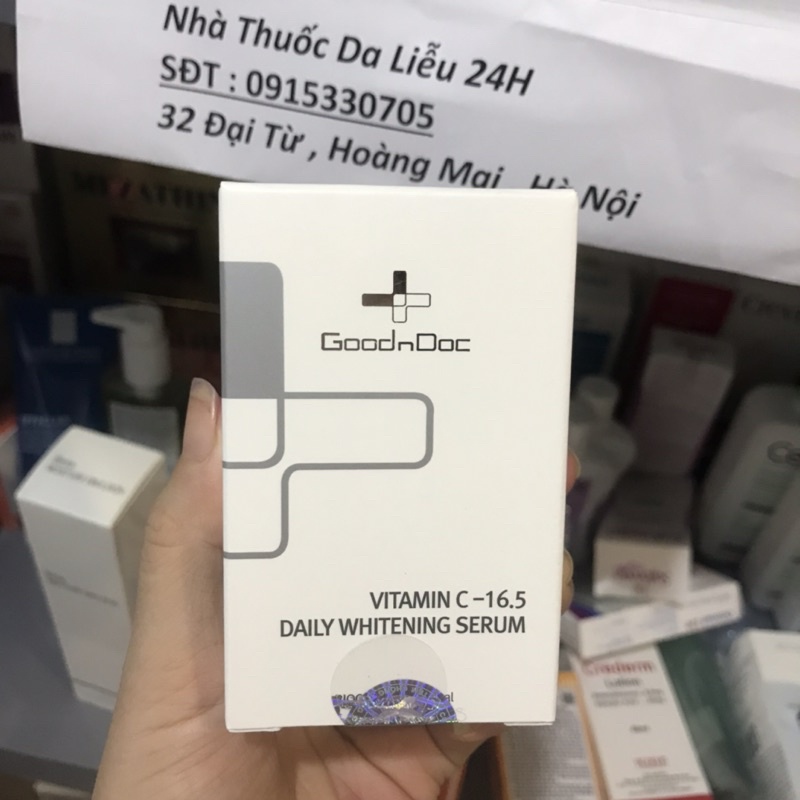 GOODNDOC VITAMIN C WHITENING SERUM dưỡng trắng mờ thâm nám