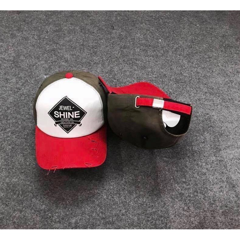 Nón kết lưỡi Trai phối màu nam nữ cá tính