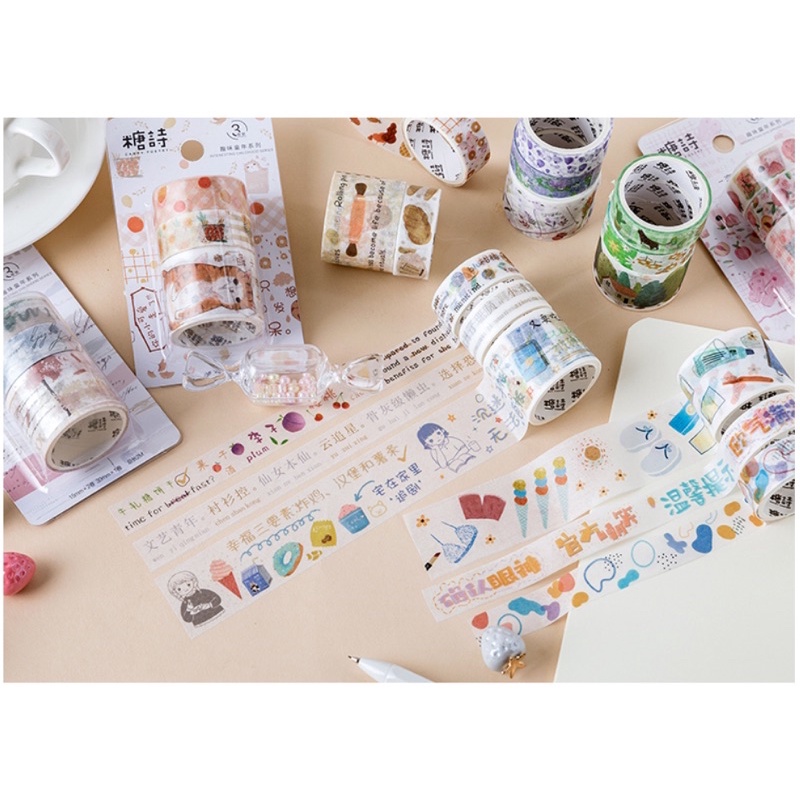 Washi - washitape set 3 cuộn WS001