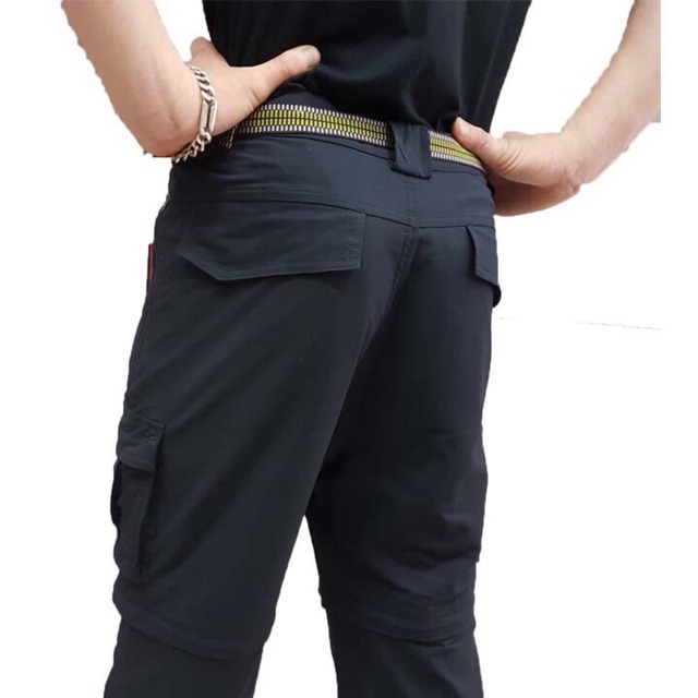 Quần tháo ống leo núi, du lịch dã ngoại Bigsize TNF-màu đen