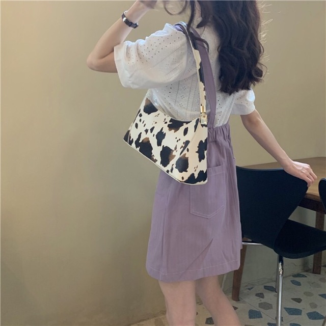 Set váy yếm ulzzang màu tím