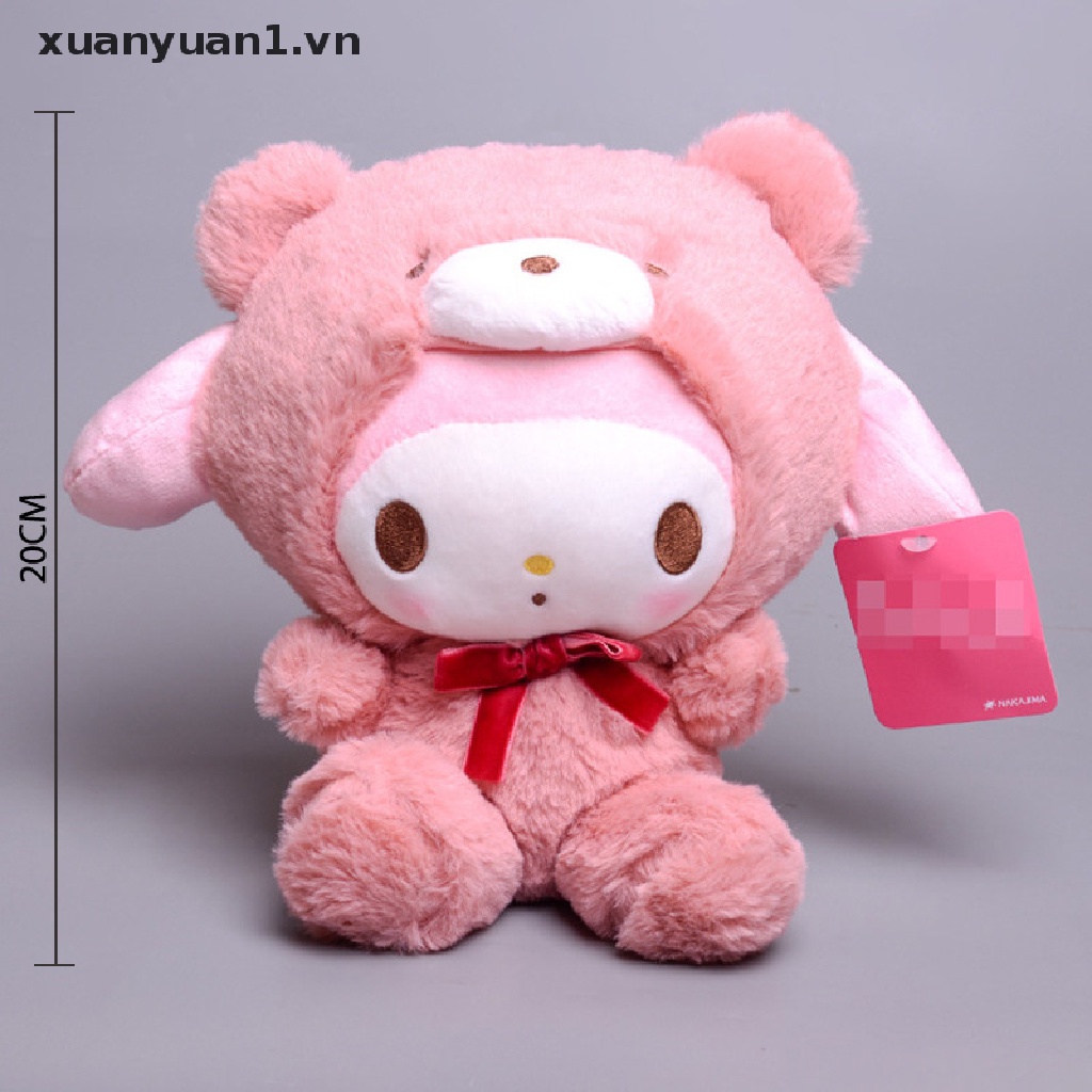 Thú nhồi bông Kawaii Sanrio Kuromi 20cm nhân vật hoạt hình dùng làm quà tặng/đồ trang trí