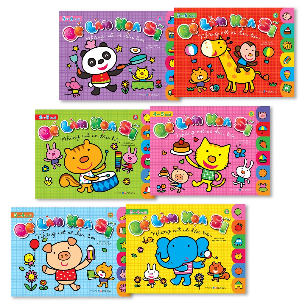 Sách - Bộ Bé Làm Họa Sĩ Cho Bé Từ 3-6 Tuổi (Cuốn Lẻ Và Combo)