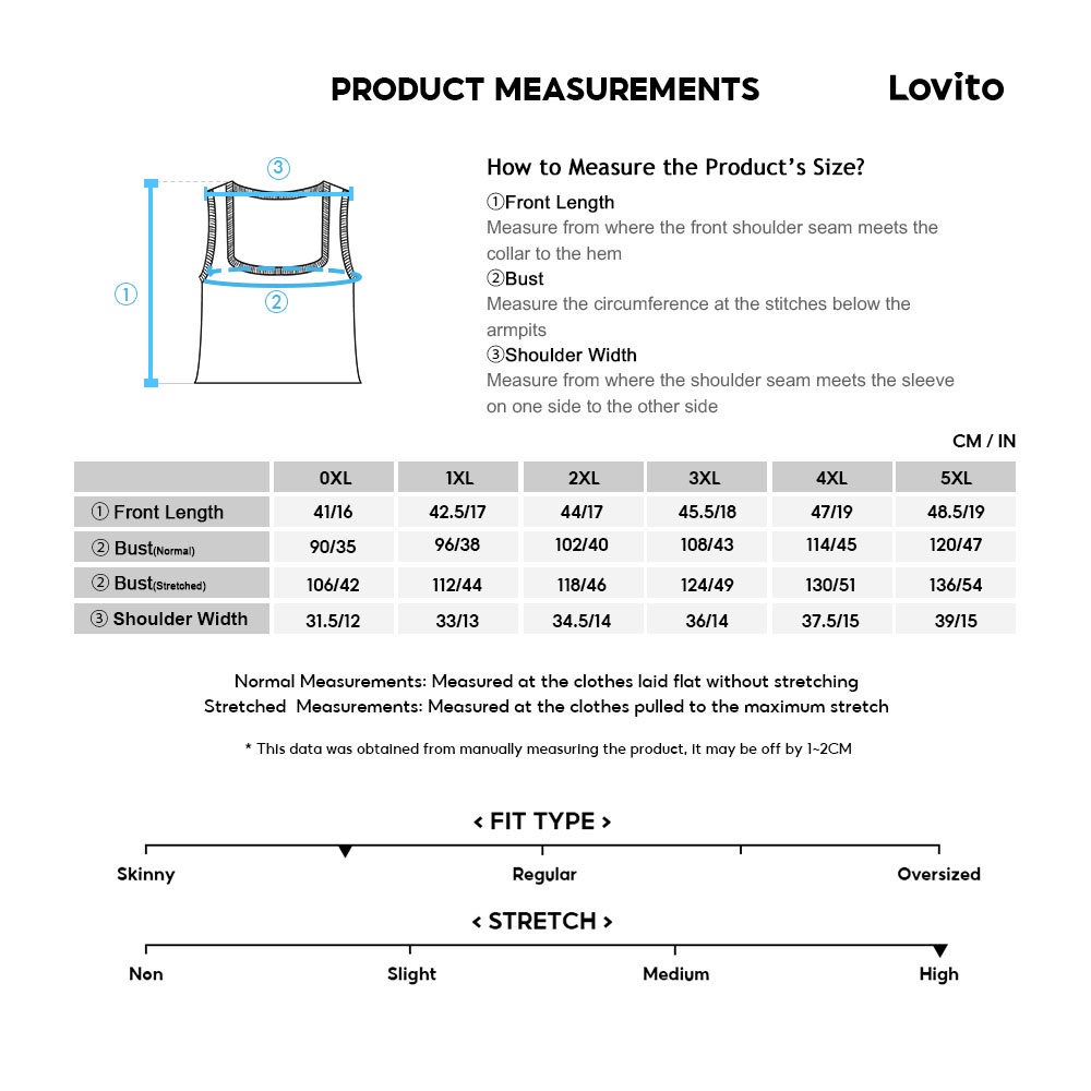 Áo sát nách Lovito plus size màu trơn phong cách thường ngày LPS02002 (màu đen)