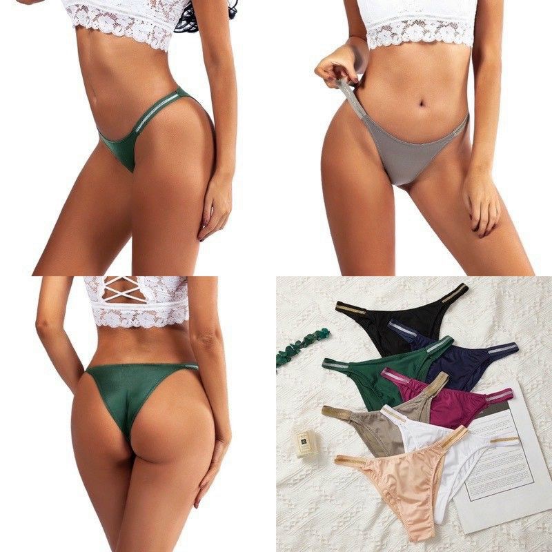 Quần Lót Nữ ❤️ Quần Lọt Khe Thun Lạnh sexy Gợi Cảm Màu Trơn