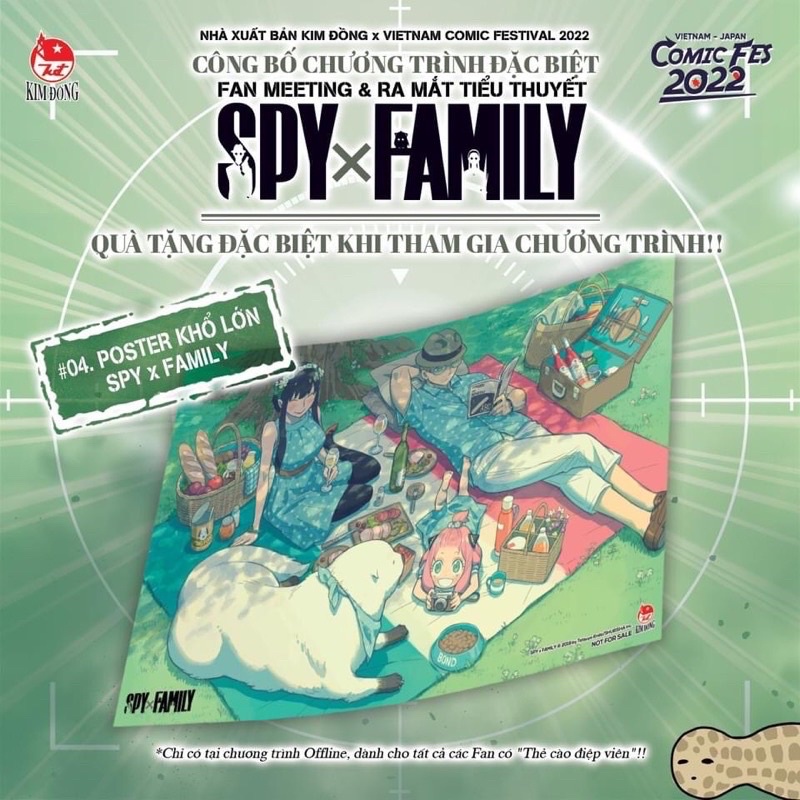 Poster Spy x Family fan meeting lễ hội Comic Fes 2022 - áp phích Gia đình điệp viên