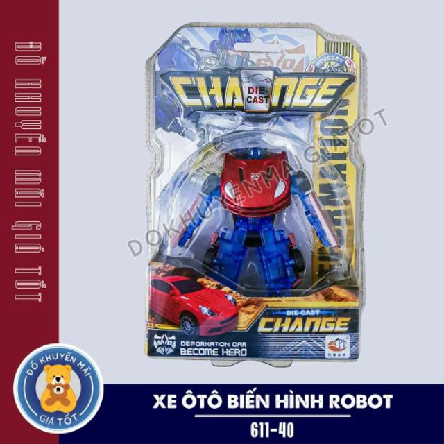 Đồ chơi xe ô tô biến hình thành Robot – 611-40