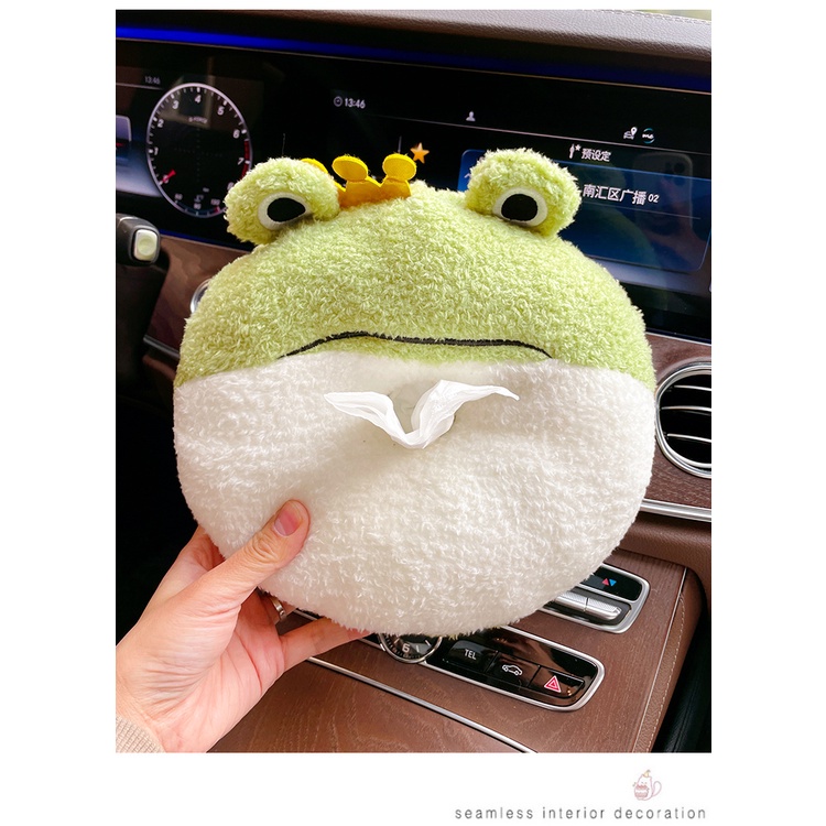 Hộp Đựng Khăn Giấy Hình Chim Cánh Cụt Hoạt Hình Sáng Tạo Thông Dụng Cho Xe Hơi