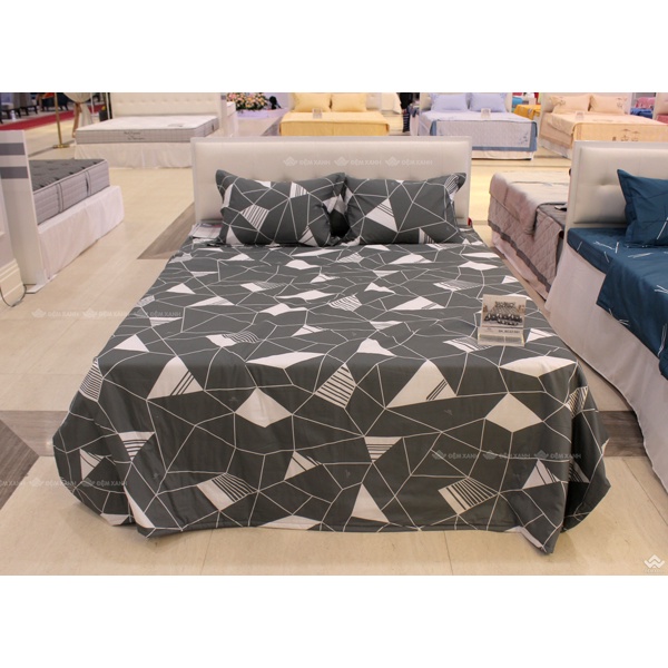 Bộ ga gối Sông Hồng Basic cotton BC22061