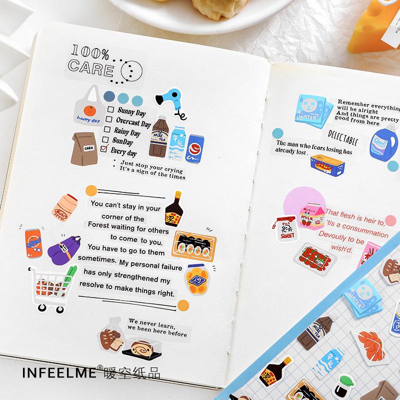 Sticker/nhãn dán đồ vật mini trang trí sổ/bullet journal