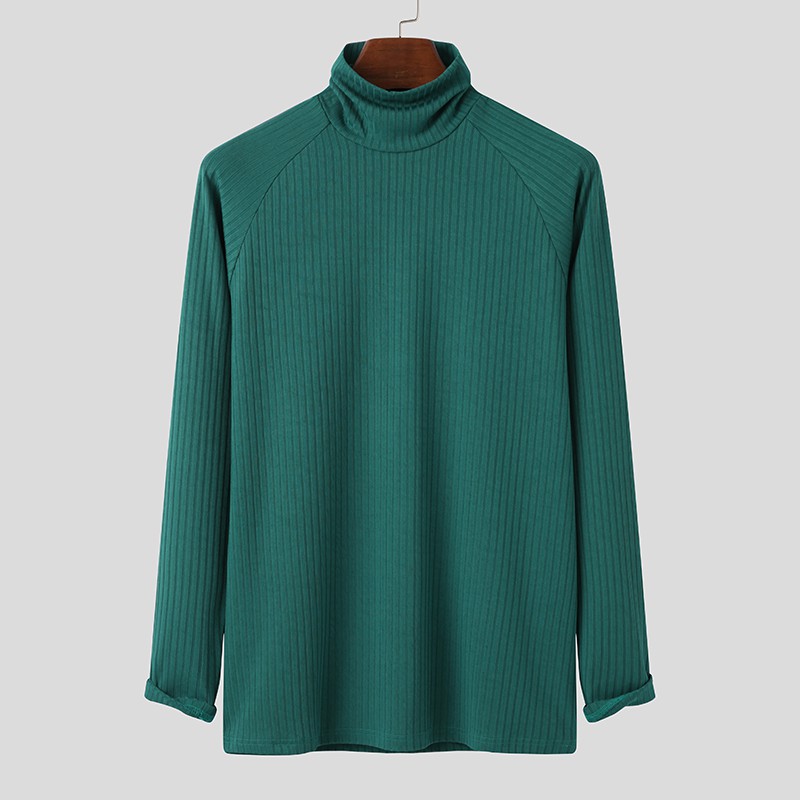 Áo len INCERUN tay dài cổ lọ thời trang thu đông cho nam | BigBuy360 - bigbuy360.vn