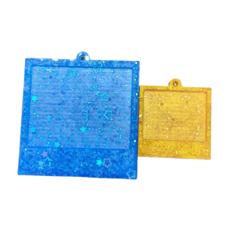 1 Bộ Khuôn Silicone Làm Móc Khóa / Mặt Dây Chuyền Diy