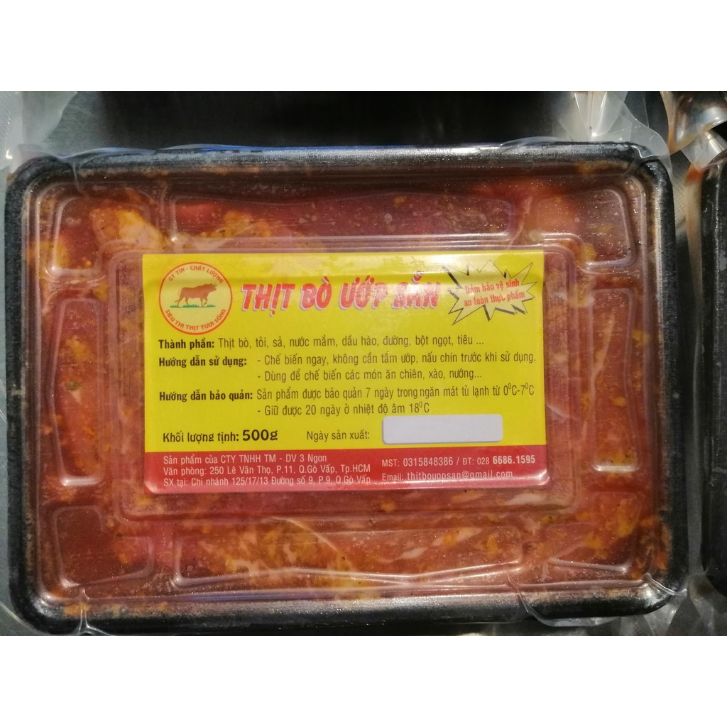 thịt bò ướp sẵn