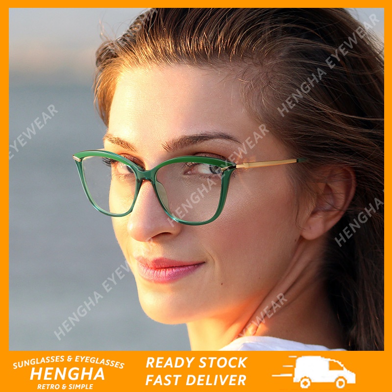 Mắt kính chống bức xạ hình mắt mèo cho nữ