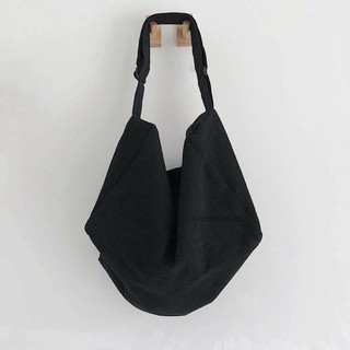 Túi Đeo Chéo CANVAS Basic Unisex (Đen/Be)