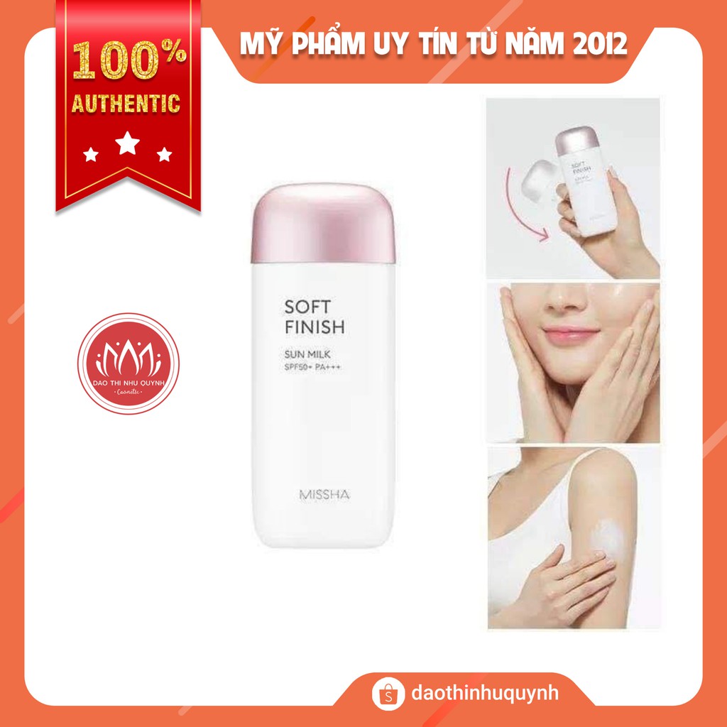 Kem Chống Nắng Missha hồng Missha all-around Safe Block Soft finish Sun Milk SPF50+ 70ml