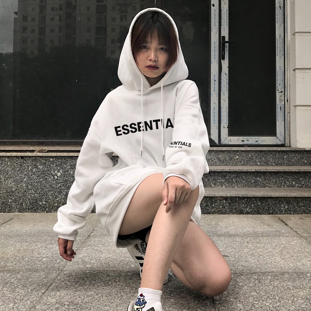 Áo hoodie ESSENTIALS nam nữ oversize Wado mùa thu đông dáng unisex form rộng chất nỉ bông