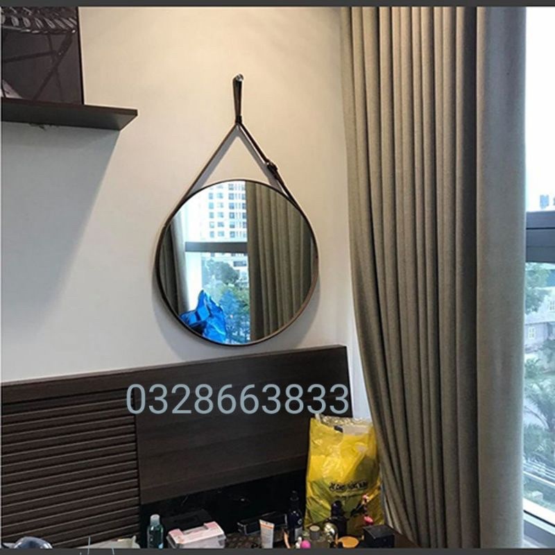 Gương dây da treo tường D50 D60[gương loại 1] SL HOME