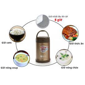 Bình ủ cháo đựng thức ăn giữ nhiệt Elmich 500 ml EL0631 - Nhập khẩu Séc 100%