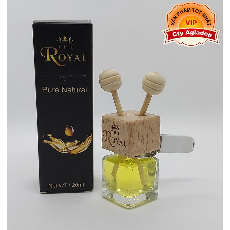 Tinh dầu treo xe cao cấp Hoàng Gia (The Royal) - Treo oto, treo phòng - Bản kẹp điều hoà 8ml