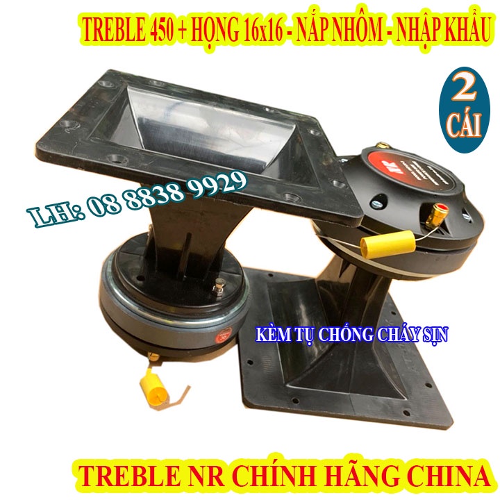 CẶP TREBLE 450 NR CHÍNH HÃNG TỪ 115 COIL 450 NẮP NHÔM CAO CẤP + HỌNG 16X16 - GIÁ 2 LOA