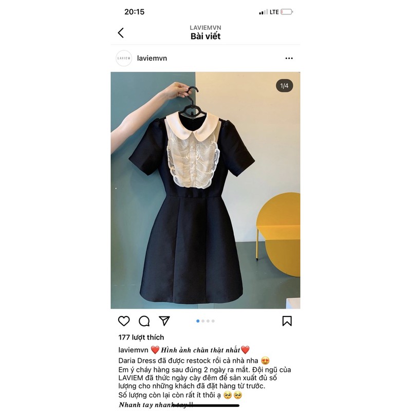 váy thiết kế laviem s