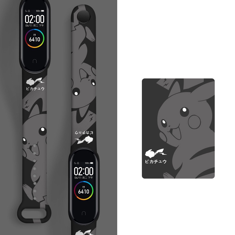 Dây Đeo Thay Thế In Họa Tiết Đáng Yêu Cho xiaomi band 6 Mi band 7 / 6 / 5 / 4 / 3 xiaomi band 5 Mobnd 4 xiaomi 3