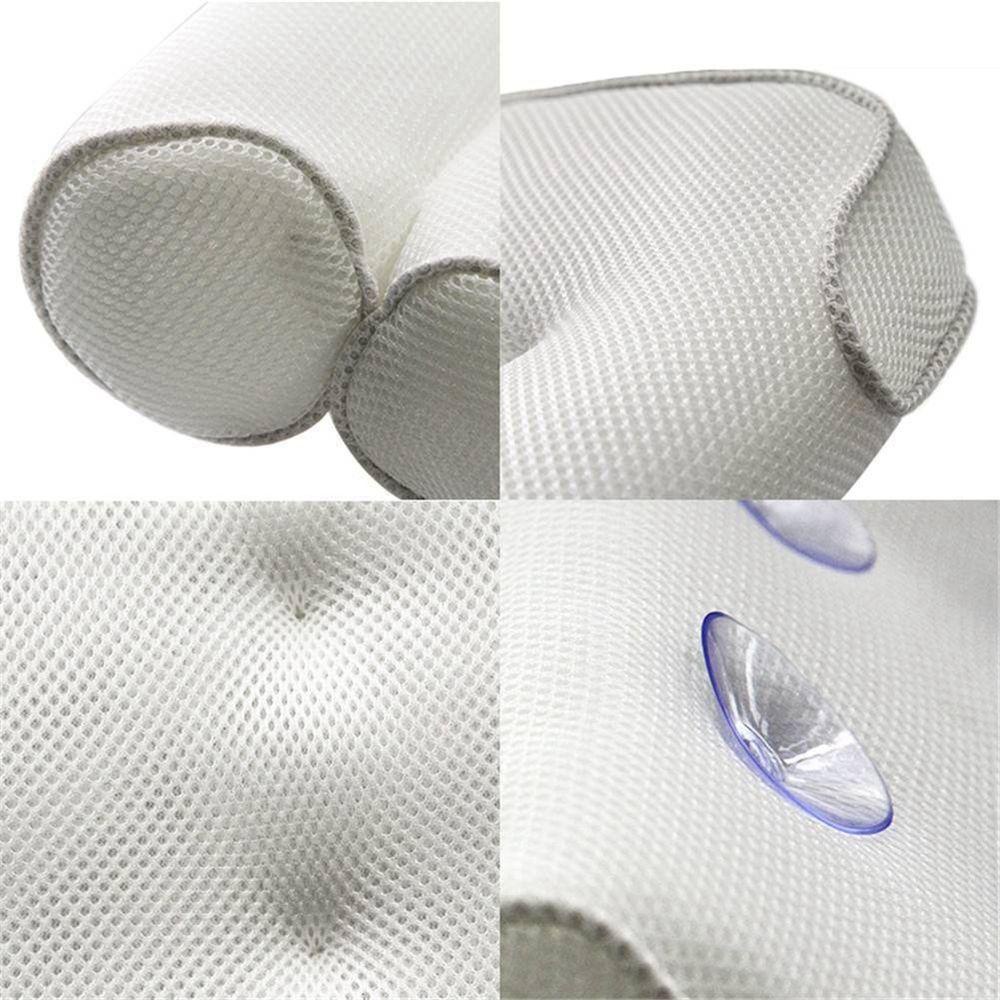 Gối Kê Cổ Thoáng Khí Chống Trượt Có Giác Hút Cho Bồn Tắm / Spa