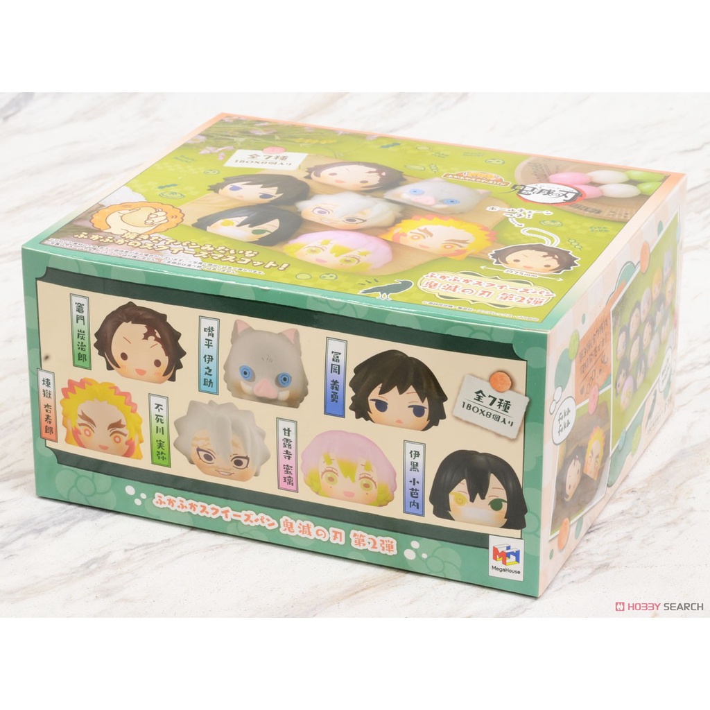 Móc chìa khóa squishy Fukafuka Squeeze Bread Demon Slayer: Kimetsu no Yaiba Vol.2 chính hãng Nhật Bản