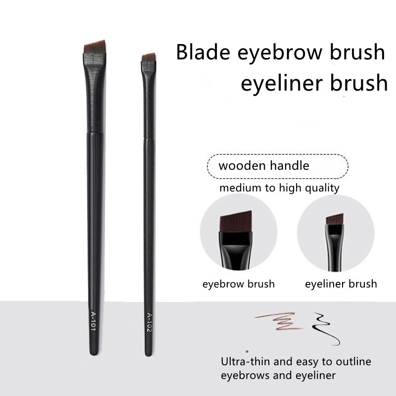 Cọ tém xéo vẽ chân mày Minijumie, cọ kẻ eyeliner viền mắt chuyên dành cho makeup