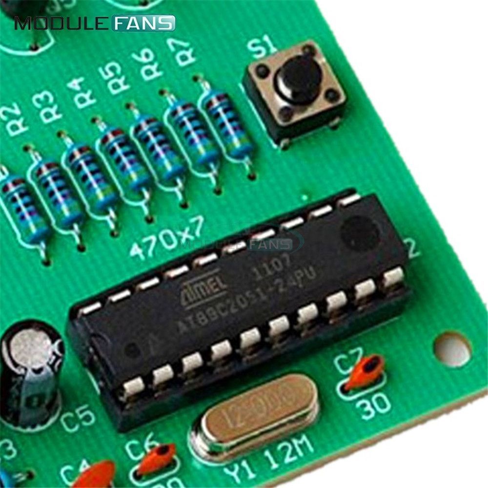 Mô Đun Đồng Hồ Điện Tử 9v-12v 6 Kỹ Thuật Số Có Đèn Led Dành Cho Trẻ Em