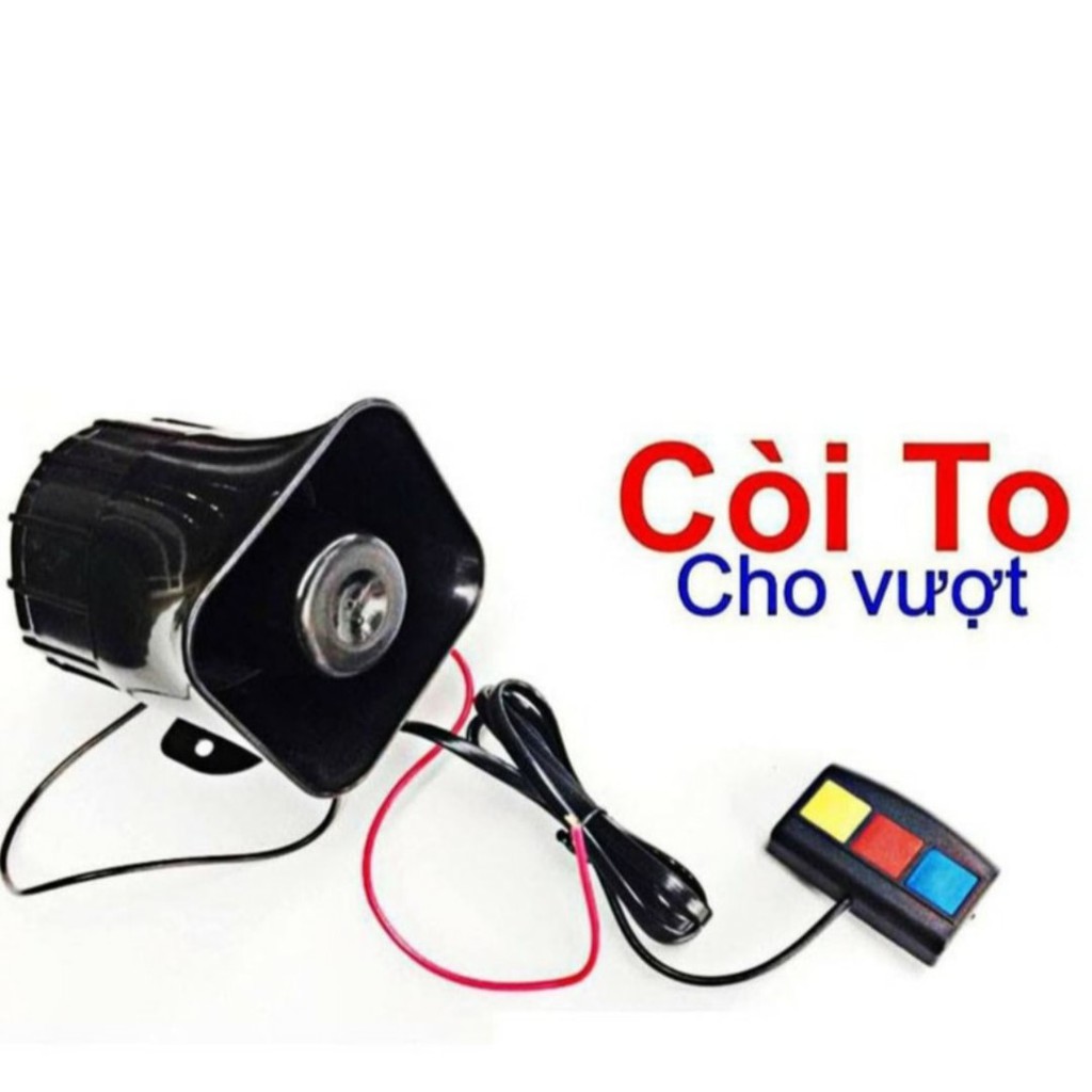 Còi Hú Police 3 Chế Độ Có Điều Khiển siêu bền dùng cho ô tô và xe máy