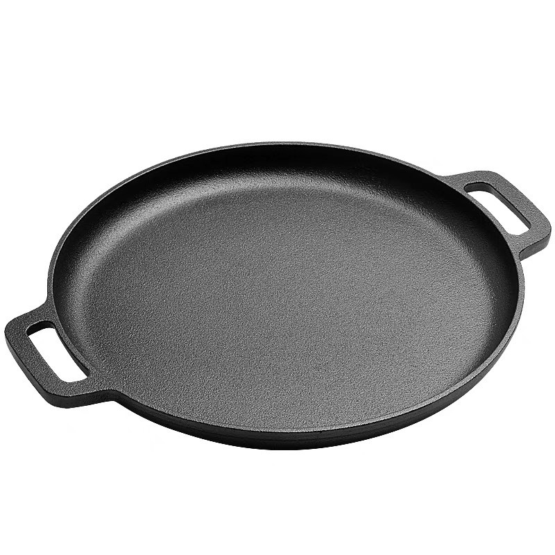 Chảo gang nướng thị chống dính BBQ, chảo gang chống dính tự nhiên dùng bếp từ LIINKITCHEN