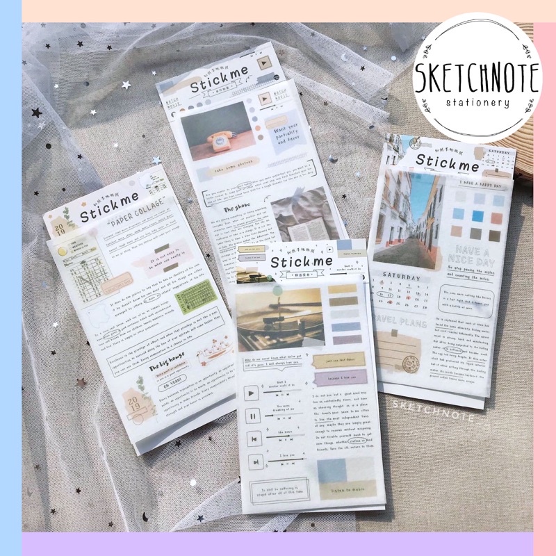 Sticker hình và chữ trang trí ST071