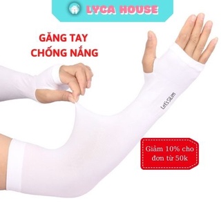 Găng Tay Chống Nắng Xỏ Ngón Phong Cách Hàn Quốc Let's Silim Bộ 2 Ống Tay Chống Nắng Chống Tia UV