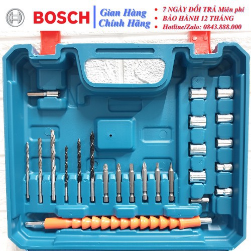 Máy Khoan pin Bosch 36VF 3 Chức năng Có Búa Tặng Kèm Bộ Phụ Kiện 24 Chi Tiết cao cấp