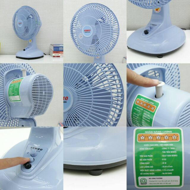 QUẠT BÀN B2 SENKO NHỎ GỌN BỀN