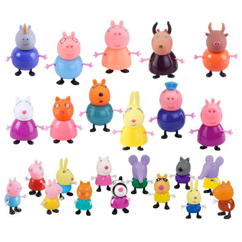 Set 25 Mô Hình Nhân Vật Phim Hoạt Hình Peppa Pig